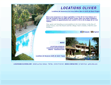 Tablet Screenshot of locations-olivier.com